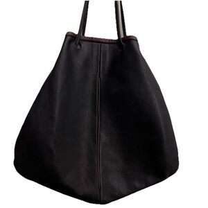 Dick Muller Brown Leather Tulip Bag Italian Lambskin